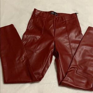 Zara faux leather pants
